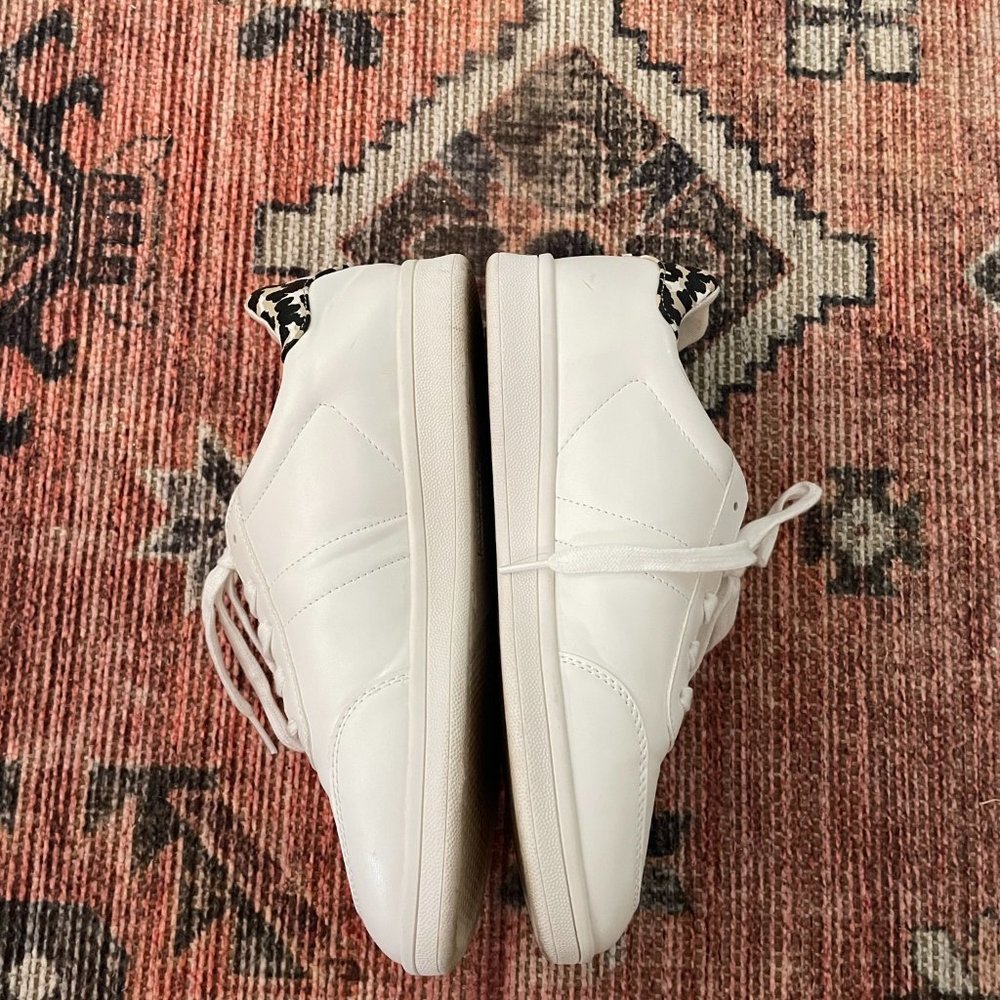Old Navy White and Leopard Print Athletic Sneakers - Picture 3 of 5